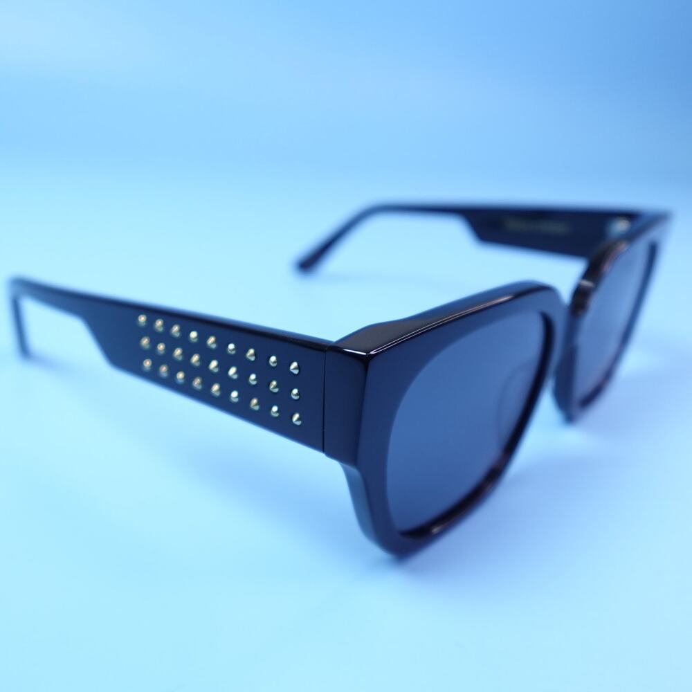 Rebecca Minkoff Black Mazey Studded Sunglasses 100% UV Protection